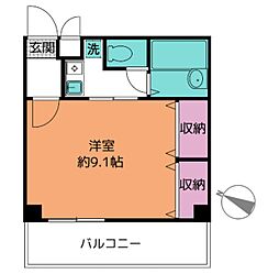 ピュアメゾン 1Kの間取図画像