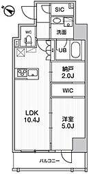ステージグランデ日本橋人形町 1LDKの間取図画像