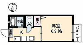 シャーメゾン西津田 A0202 ｜ 島根県松江市西津田６丁目4-10（賃貸アパート1K・2階・22.68㎡） その2