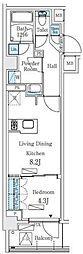 世田谷区北沢1丁目マンション 1LDKの間取図画像