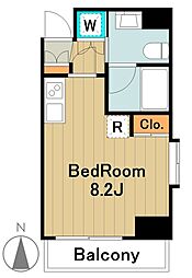 Conde相模原 11階1Kの間取り