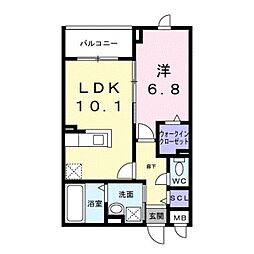 間取図画像 1LDK