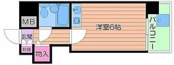 Osaka Metro谷町線 野江内代駅 徒歩7分の賃貸マンション 3階1Kの間取り
