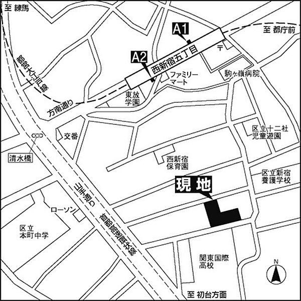 メゾンカルム西新宿 412｜東京都新宿区西新宿４丁目(賃貸マンション1K・4階・26.42㎡)の写真 その11