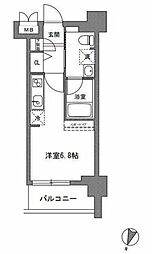 TLRレジデンス川崎大師 ワンルームの間取図画像