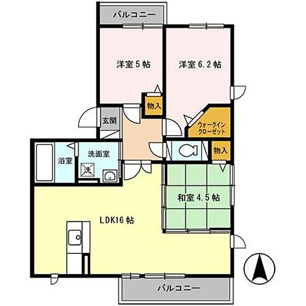 シャイニー・セゾン ｜大阪府堺市北区長曽根町(賃貸アパート3LDK・2階・70.48㎡)の写真 その2