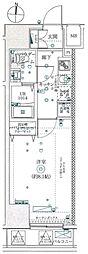 マーロ府中レジデンス♯R 1Kの間取図画像