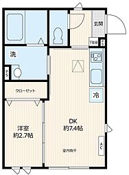 ビューノ上池袋 1階1DKの間取り
