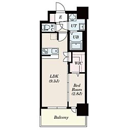 JR東海道・山陽本線 東淀川駅 徒歩2分の賃貸マンション 4階1LDKの間取り