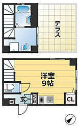 パイン神戸元町 ワンルームの間取図画像
