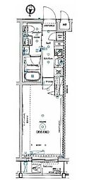 ウィリア矢口 3階1Kの間取り