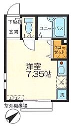 スタージュ ワンルームの間取図画像