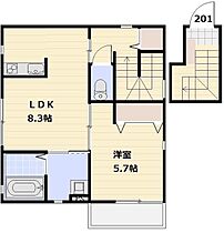 埼玉県蕨市中央６丁目（賃貸アパート1LDK・2階・32.89㎡） その2