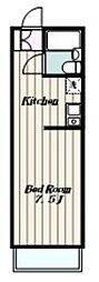 カーサふじみ野 1Kの間取図画像