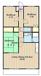 ウィスタリアII0 3階