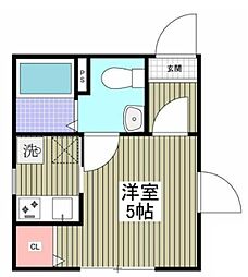 Seasons Residence四谷三丁目 5階1Kの間取り