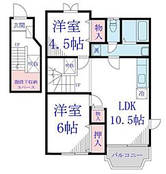 ドエルフォーラム五番館 2LDKの間取図画像