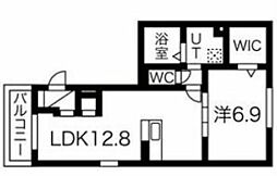 リヴェール 1LDKの間取図画像