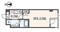 N'sCourt139 1Kの間取図画像
