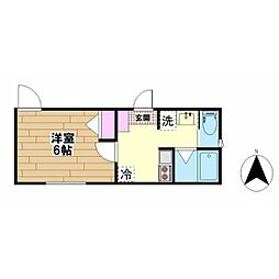 G.Crest 1Kの間取図画像