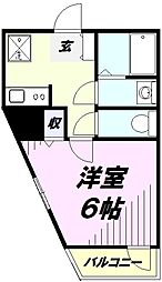 Mark Duo狭山 1階1Kの間取り