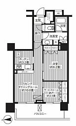 ル・サンクアイリスタワー 6階1SLDKの間取り