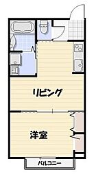 Lyk村上 1LDKの間取図画像