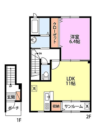 プレサージュ南笹口—２_間取り_0