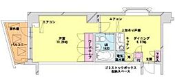 HF八丁堀レジデンス2 1DKの間取図画像