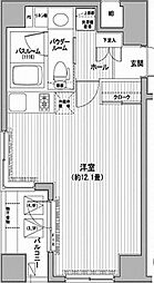 ＬＵＸＵＲＹＡＰＡＲＴＭＥＮＴ ＯＫＡＣＨＩＭＡＣＨＩ 6階ワンルームの間取り