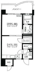 イストアール 1DKの間取図画像