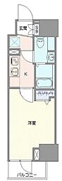 GENOVIA草加 1Kの間取図画像