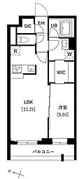 タスキプライムテラス中村橋 1LDKの間取図画像