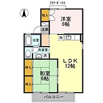 レヂデンスII　Ａ棟 201 ｜ 福岡県久留米市津福本町1925-1（賃貸アパート2LDK・2階・53.73㎡） その2