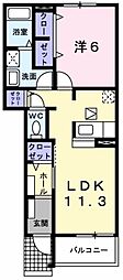 ジラソーレ 1LDKの間取図画像