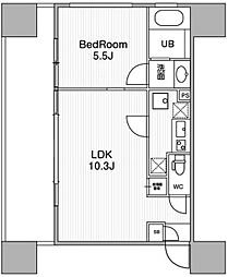URBANFLATSIkebukuroPremium 1LDKの間取図画像