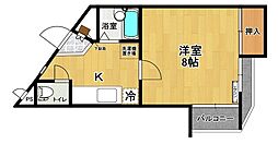 グレース神明 1階1Kの間取り