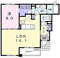 間取図画像 1LDK