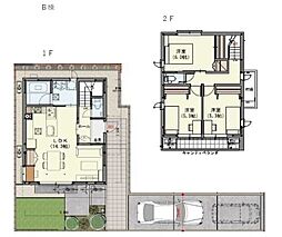 本一色三丁目戸建 B棟 1階3LDKの間取り