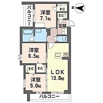 シリウス 00201 ｜ 埼玉県所沢市大字上安松1093-2、1104-2（賃貸マンション3LDK・2階・76.52㎡） その2