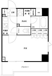 ルーブル池袋弐番館 3階1Kの間取り