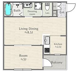FUJISTA 田無 1階1LDKの間取り