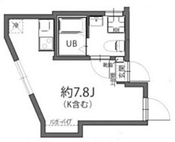 T・HOUSE ワンルームの間取図画像