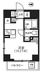 ステラコート北浦和 2階ワンルームの間取り