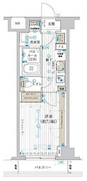 フュージョナル浮間舟渡 1Kの間取図画像