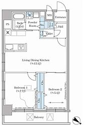 ステラテラス 2LDKの間取図画像