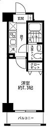 クレシア.i 1Kの間取図画像