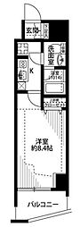 プレール・ドゥーク高円寺2 1Kの間取図画像