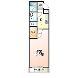 セレーナ住之江2番館 1Kの間取図画像