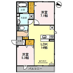 間取図画像 2LDK